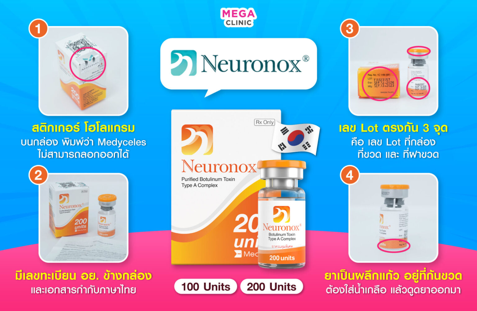 เช็กก่อนฉีดโบท็อก Neuronox แท้