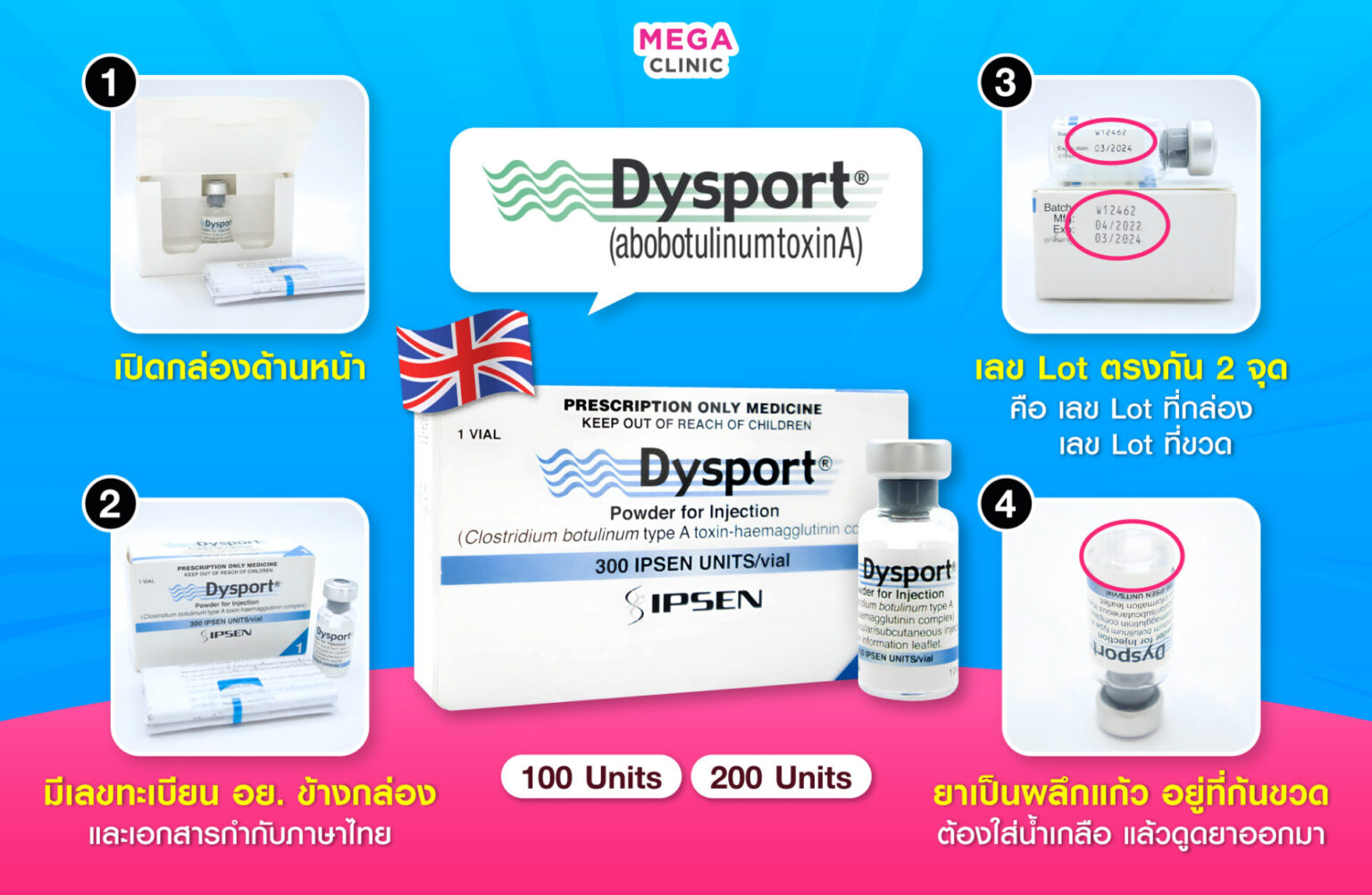 เช็กก่อนฉีดโบท็อก Dysport แท้