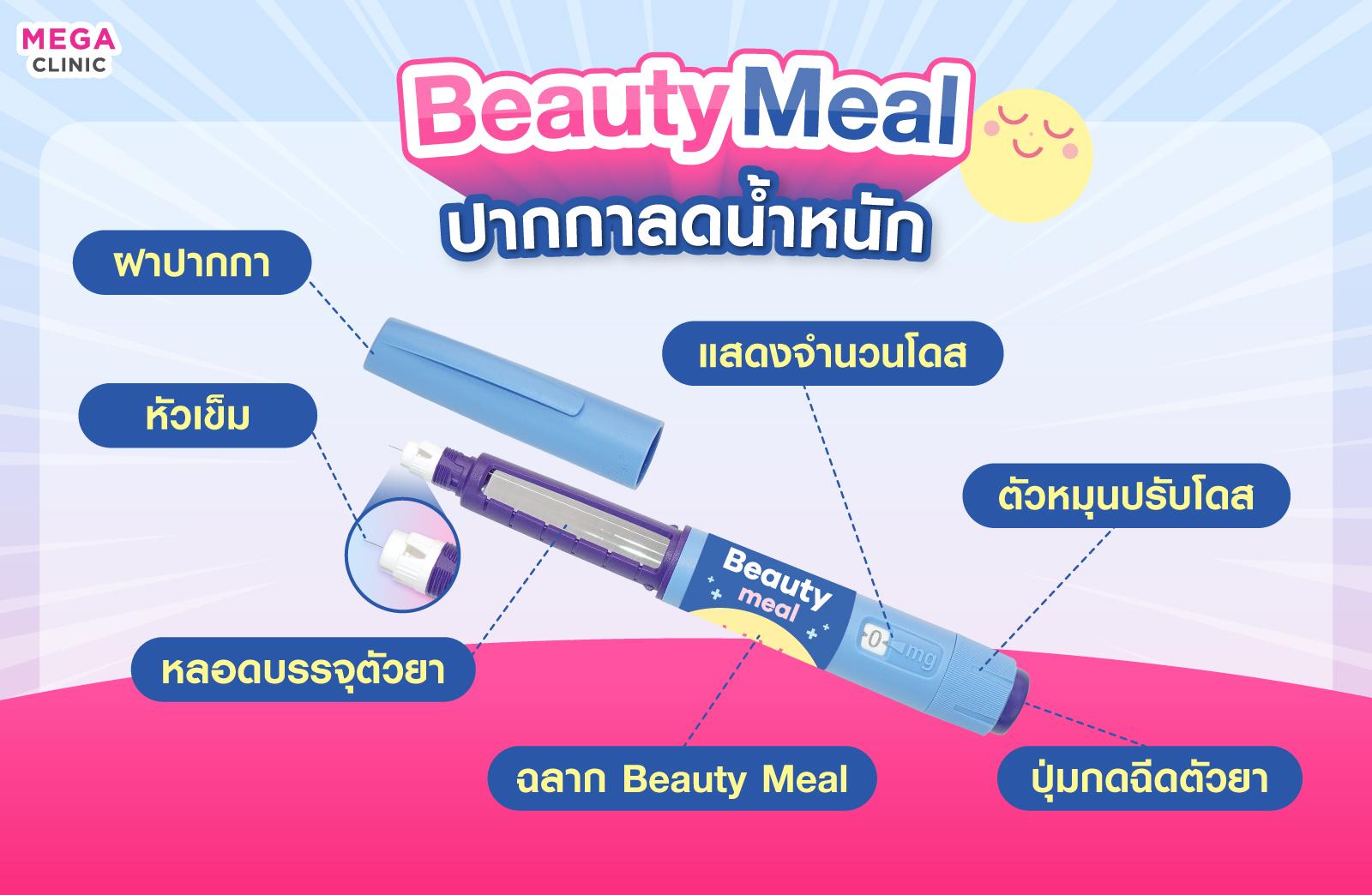 ส่วนประกอบปากกาลดน้ำหนัก BeautyMeal ที่เมกะคลินิก