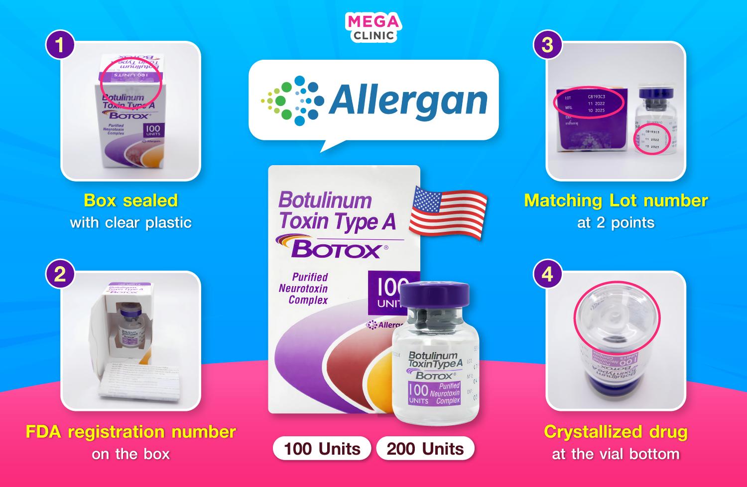 Check before injection: Authentic Allergan Botox