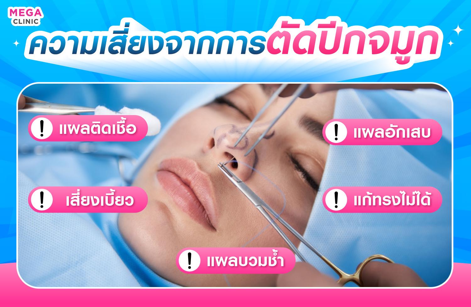 ความเสี่ยงจากการผ่าตัดปีกจมูก