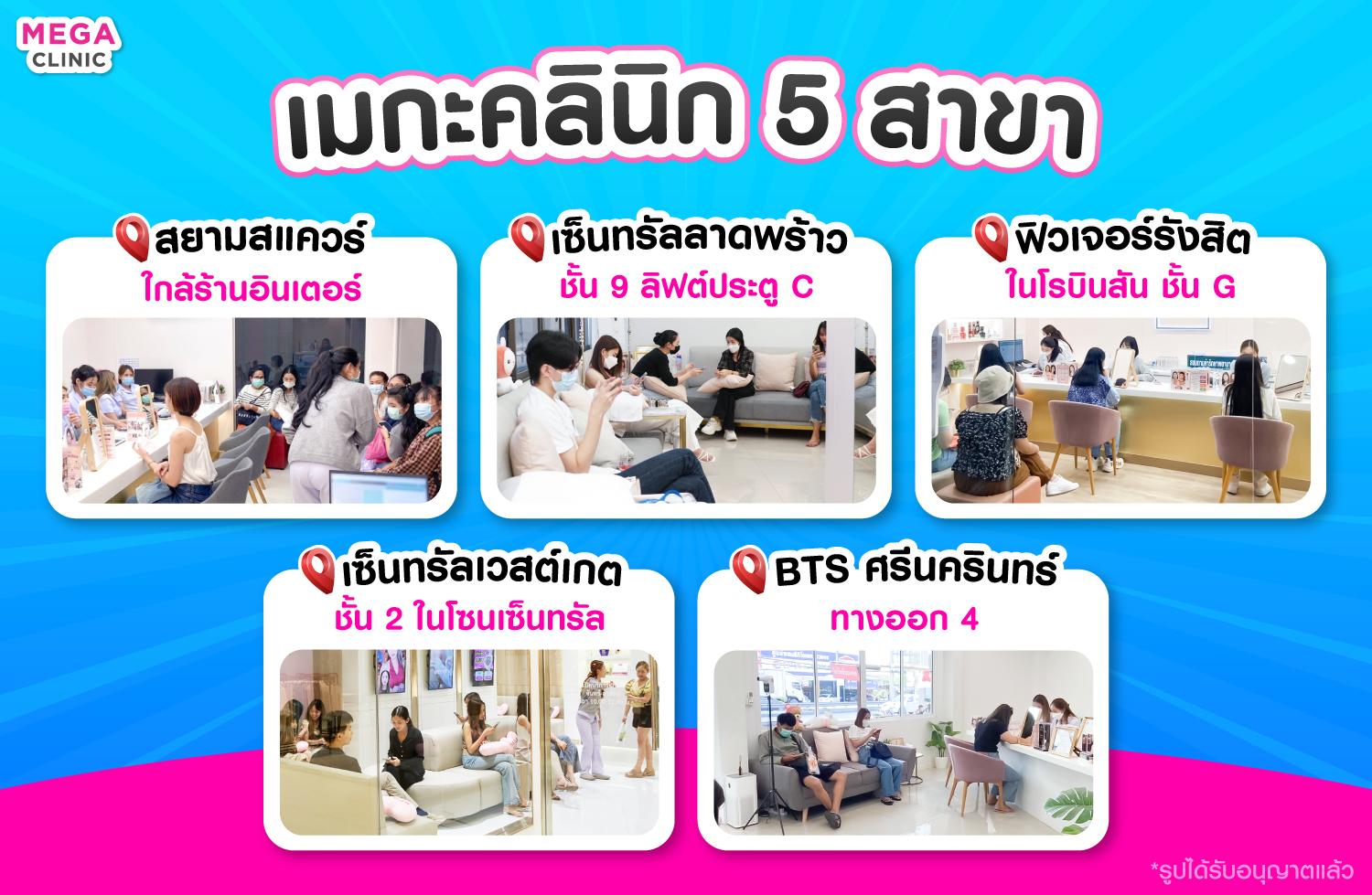 เมกะคลินิก 5 สาขา