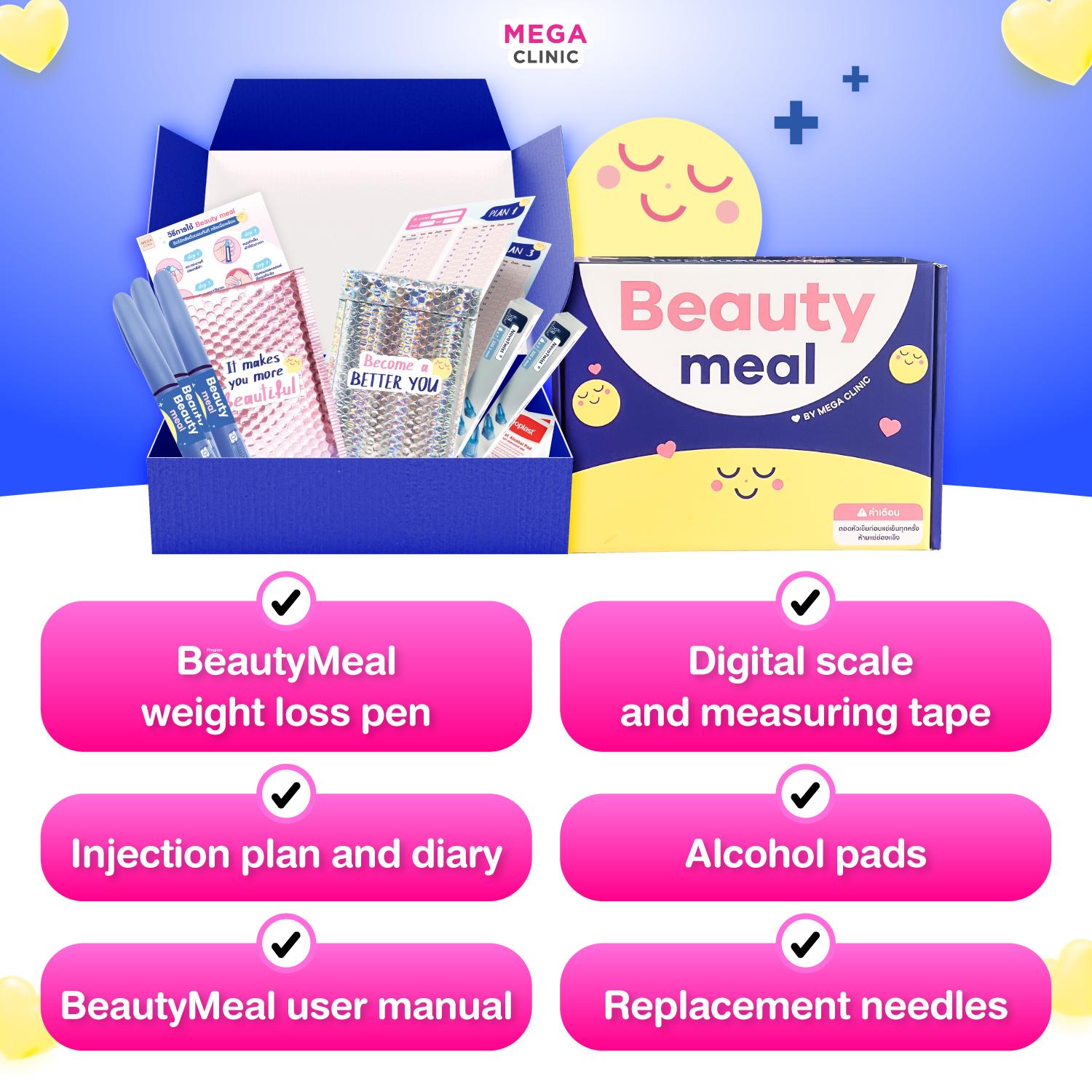 ปากกาลดน้ำหนัก BeautyMeal ในเซตประกอบด้วย