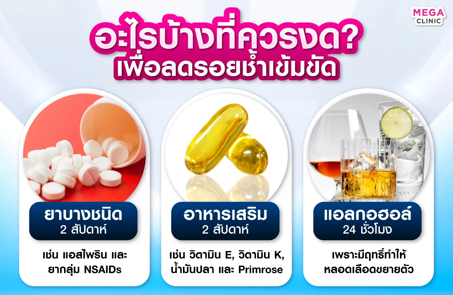 ฉีดแฟต ห้ามกินอะไร