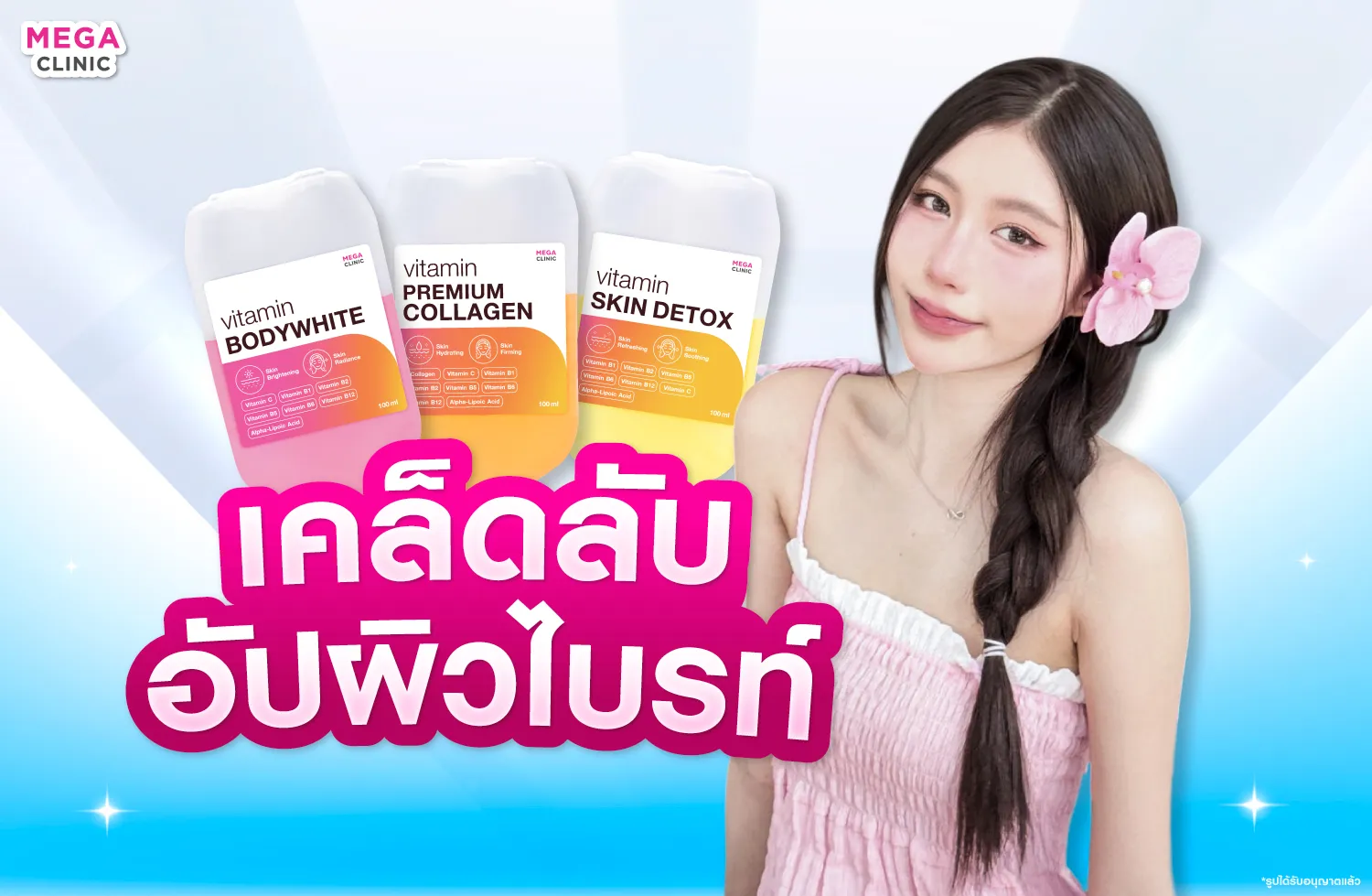 ดริปวิตามินผิว ใกล้ฉัน ที่ MEGA CLINIC สยามสแควร์ นนทบุรี ลาดพร้าว รังสิต ปากน้ำ