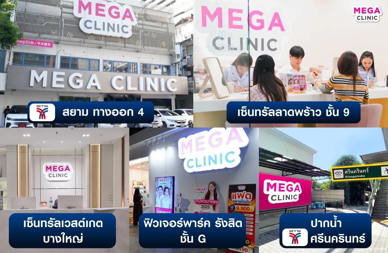 ฉีดฟิลเลอร์ที่ MEGA CLINIC ได้ทั้ง 5 สาขา