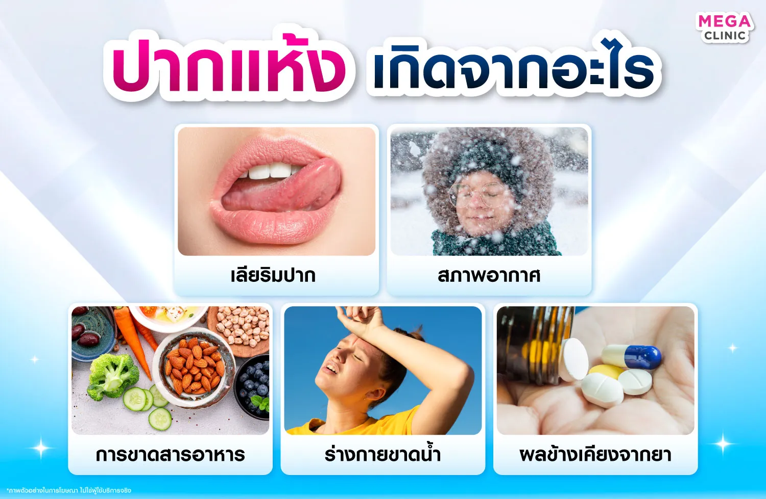 ปากแห้งเกิดจากอะไร